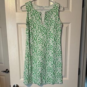 New York & Company Green and White Floral Mini Dress